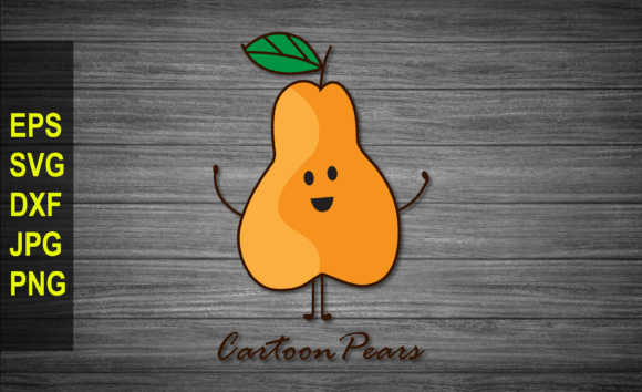 Download Cartoon Pear Fruits SVG Vector Clipart - Premium Bundle
