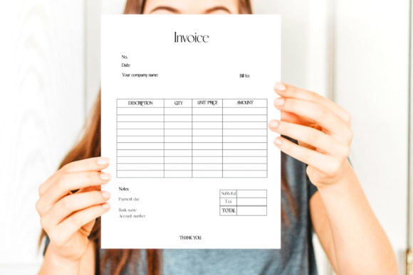 Download Simple and Minimal Invoice Form - Form Collection