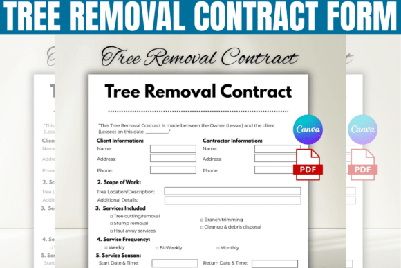 Download Tree Removal Contract Form Template - Form Collection