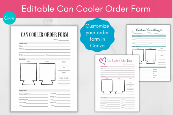 Download Can Cooler Can Koozie Order Form - Form Collection